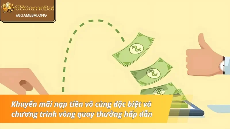 Khuyến mãi nạp tiền khi đăng nhập 68 Game Bài và vòng quay thưởng hấp dẫn