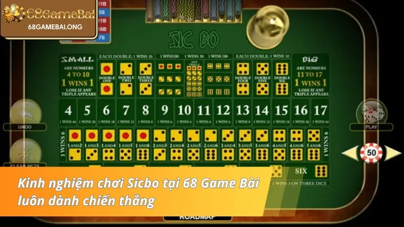 Kinh nghiệm chơi Sicbo tại 68 Game Bài luôn dành chiến thắng